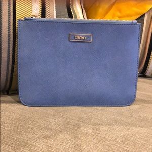 DKNY sky blue clutch
